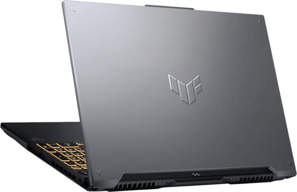 Minh họa mặt lưng, bản lề và phần thân laptop Asus TUF Gaming