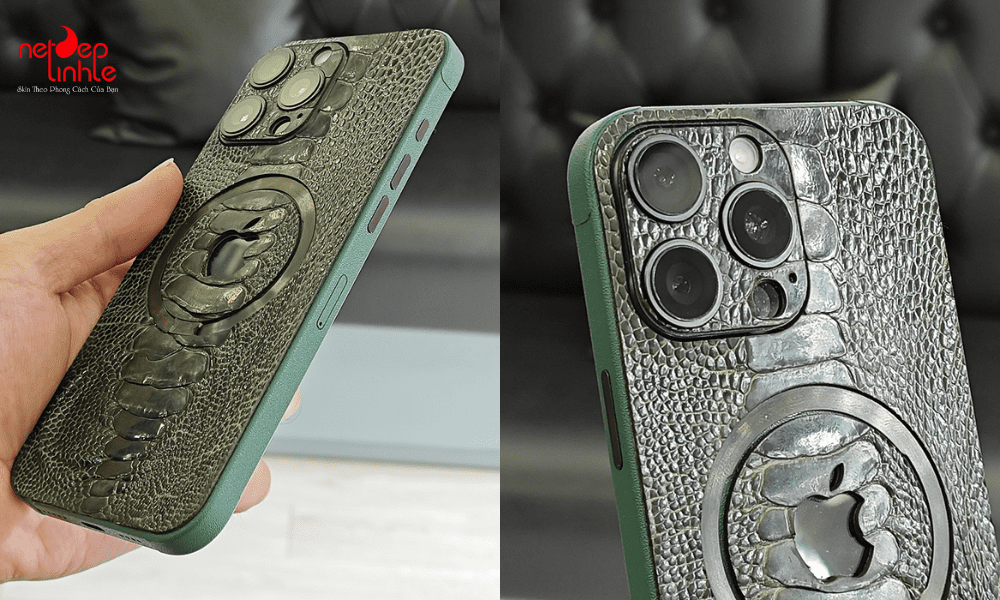 skin iPhone 16 dòng Pro với phần cắt theo cụm camera và Camera Control