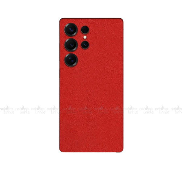 Mẫu dán da Samsung S25 Series màu đỏ