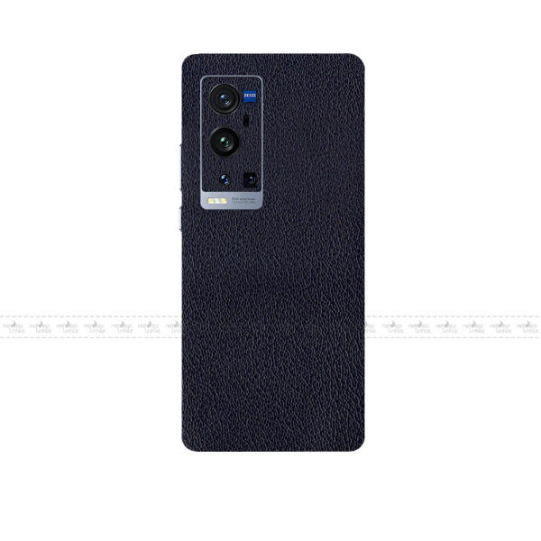 Mẫu dán da điện thoại Vivo X60 Series vân da xanh navy