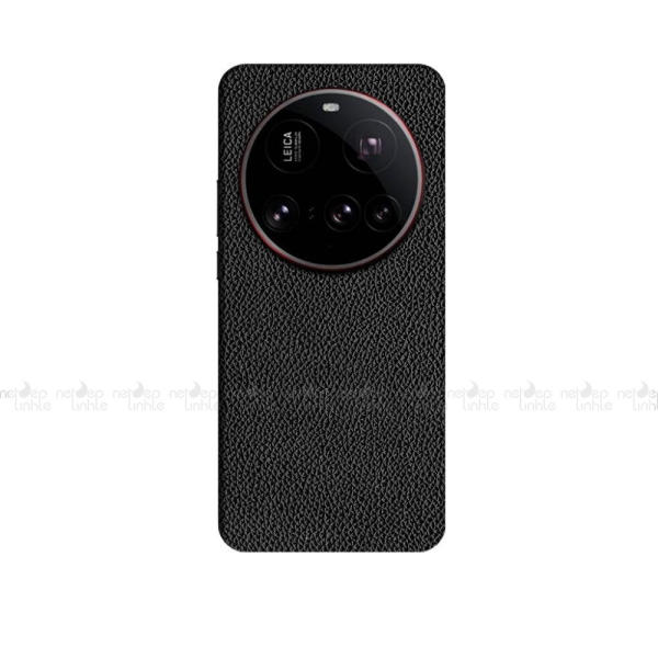 Mẫu miếng dán da Xiaomi 15 Series màu đen hạt to